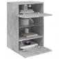 Preview: TV-Wandschrank mit LED-Leuchten Betongrau 40x30x60,5 cm