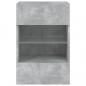 Preview: TV-Wandschrank mit LED-Leuchten Betongrau 40x30x60,5 cm