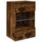 Preview: TV-Wandschrank mit LED-Leuchten Räuchereiche 40x30x60,5 cm