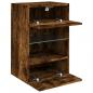 Preview: TV-Wandschrank mit LED-Leuchten Räuchereiche 40x30x60,5 cm