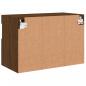 Preview: TV-Wandschrank mit LED-Leuchten Braun Eichen-Optik 60x30x40 cm