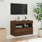 Preview: TV-Wandschrank mit LED-Leuchten Braun Eichen-Optik 60x30x40 cm