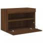 Preview: TV-Wandschrank mit LED-Leuchten Braun Eichen-Optik 60x30x40 cm