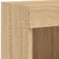 Preview: TV-Wandschrank mit LED-Leuchten Sonoma-Eiche 100x30x40 cm