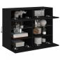 Preview: TV-Wandschrank mit LED-Leuchten Schwarz 78,5x30x60,5 cm