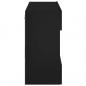 Preview: TV-Wandschrank mit LED-Leuchten Schwarz 78,5x30x60,5 cm