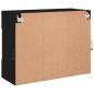 Preview: TV-Wandschrank mit LED-Leuchten Schwarz 78,5x30x60,5 cm