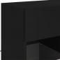 Preview: TV-Wandschrank mit LED-Leuchten Schwarz 58,5x30x60,5 cm