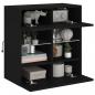 Preview: TV-Wandschrank mit LED-Leuchten Schwarz 58,5x30x60,5 cm