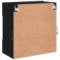 Preview: TV-Wandschrank mit LED-Leuchten Schwarz 58,5x30x60,5 cm