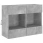 Preview: TV-Wandschrank mit LED-Leuchten Betongrau 78,5x30x60,5 cm