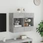 Preview: TV-Wandschrank mit LED-Leuchten Betongrau 78,5x30x60,5 cm