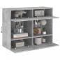 Preview: TV-Wandschrank mit LED-Leuchten Betongrau 78,5x30x60,5 cm