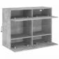 Preview: TV-Wandschrank mit LED-Leuchten Betongrau 78,5x30x60,5 cm