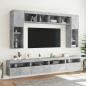 Preview: TV-Wandschrank mit LED-Leuchten Betongrau 60x30x40 cm