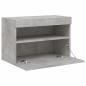 Preview: TV-Wandschrank mit LED-Leuchten Betongrau 60x30x40 cm