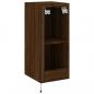 Preview: TV-Wandschrank mit LED-Leuchten Braun Eichen-Optik 30,5x35x70cm