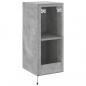 Preview: TV-Wandschrank mit LED-Leuchten Betongrau 30,5x35x70 cm