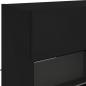 Preview: TV-Wandschrank mit LED-Leuchten Schwarz 98,5x30x60,5 cm