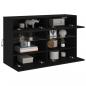 Preview: TV-Wandschrank mit LED-Leuchten Schwarz 98,5x30x60,5 cm