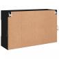 Preview: TV-Wandschrank mit LED-Leuchten Schwarz 98,5x30x60,5 cm