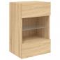 Preview: TV-Wandschrank mit LED-Leuchten Sonoma-Eiche 40x30x60,5 cm