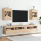 Preview: TV-Wandschrank mit LED-Leuchten Sonoma-Eiche 40x30x60,5 cm