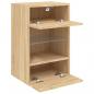 Preview: TV-Wandschrank mit LED-Leuchten Sonoma-Eiche 40x30x60,5 cm