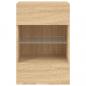 Preview: TV-Wandschrank mit LED-Leuchten Sonoma-Eiche 40x30x60,5 cm