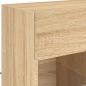 Preview: TV-Wandschrank mit LED-Leuchten Sonoma-Eiche 58,5x30x60,5 cm