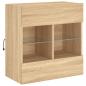 Preview: TV-Wandschrank mit LED-Leuchten Sonoma-Eiche 58,5x30x60,5 cm