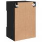 Preview: TV-Wandschrank mit LED-Leuchten Schwarz 40x30x60,5 cm