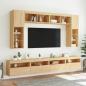 Preview: TV-Wandschrank mit LED-Leuchten Sonoma-Eiche 60x30x40 cm