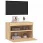 Preview: TV-Wandschrank mit LED-Leuchten Sonoma-Eiche 60x30x40 cm