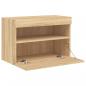 Preview: TV-Wandschrank mit LED-Leuchten Sonoma-Eiche 60x30x40 cm