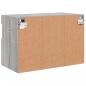 Preview: TV-Wandschrank mit LED-Leuchten Grau Sonoma 60x30x40 cm