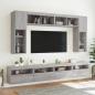 Preview: TV-Wandschrank mit LED-Leuchten Grau Sonoma 60x30x40 cm