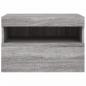 Preview: TV-Wandschrank mit LED-Leuchten Grau Sonoma 60x30x40 cm