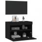 Preview: TV-Wandschrank mit LED-Leuchten Schwarz 60x30x40 cm