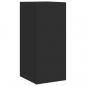 Preview: TV-Wandschrank mit LED-Leuchten Schwarz 30,5x35x70 cm