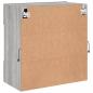 Preview: TV-Wandschrank mit LED-Leuchten Grau Sonoma 58,5x30x60,5 cm