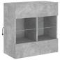 Preview: TV-Wandschrank mit LED-Leuchten Betongrau 58,5x30x60,5 cm