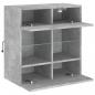 Preview: TV-Wandschrank mit LED-Leuchten Betongrau 58,5x30x60,5 cm