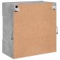 Preview: TV-Wandschrank mit LED-Leuchten Betongrau 58,5x30x60,5 cm