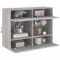 Preview: TV-Wandschrank mit LED-Leuchten Grau Sonoma 78,5x30x60,5 cm