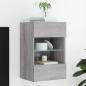 Preview: ARDEBO.de - TV-Wandschrank mit LED-Leuchten Grau Sonoma 40x30x60,5 cm