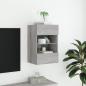 Preview: TV-Wandschrank mit LED-Leuchten Grau Sonoma 40x30x60,5 cm