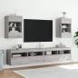 Preview: TV-Wandschrank mit LED-Leuchten Grau Sonoma 40x30x60,5 cm