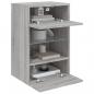 Preview: TV-Wandschrank mit LED-Leuchten Grau Sonoma 40x30x60,5 cm