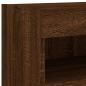 Preview: TV-Wandschrank mit LED-Leuchten Braun Eichen-Optik 80x30x40 cm